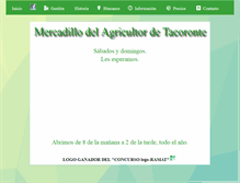 Tablet Screenshot of mercadillodelagricultor.com